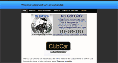 Desktop Screenshot of nixgolfcarts.com